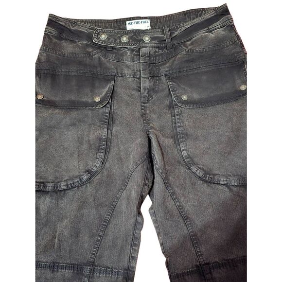 Free People We the Free Midrise Black Jeans - Picture 2 of 6